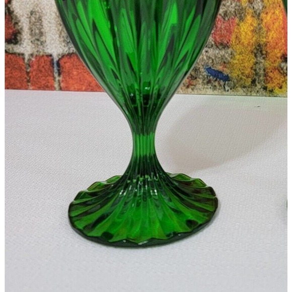 Mikasa Dining 2 Mikasa Park Lane Rare Green Water Ice Tea Crystal